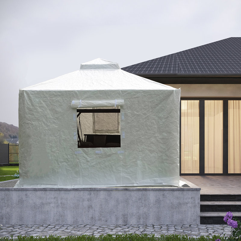 domi outdoor living Universal Winter Cover for Hardtop Gazebos 12x14